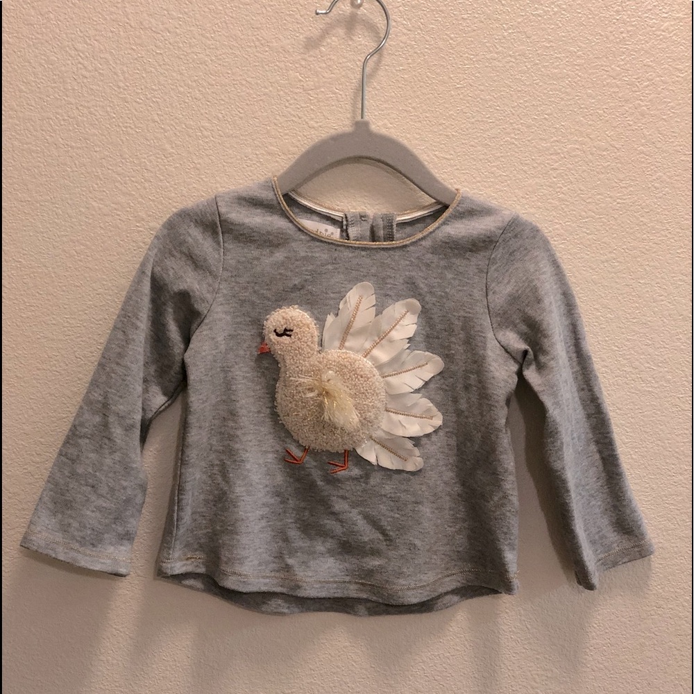 12-18 mo Mudpie thanksgiving top